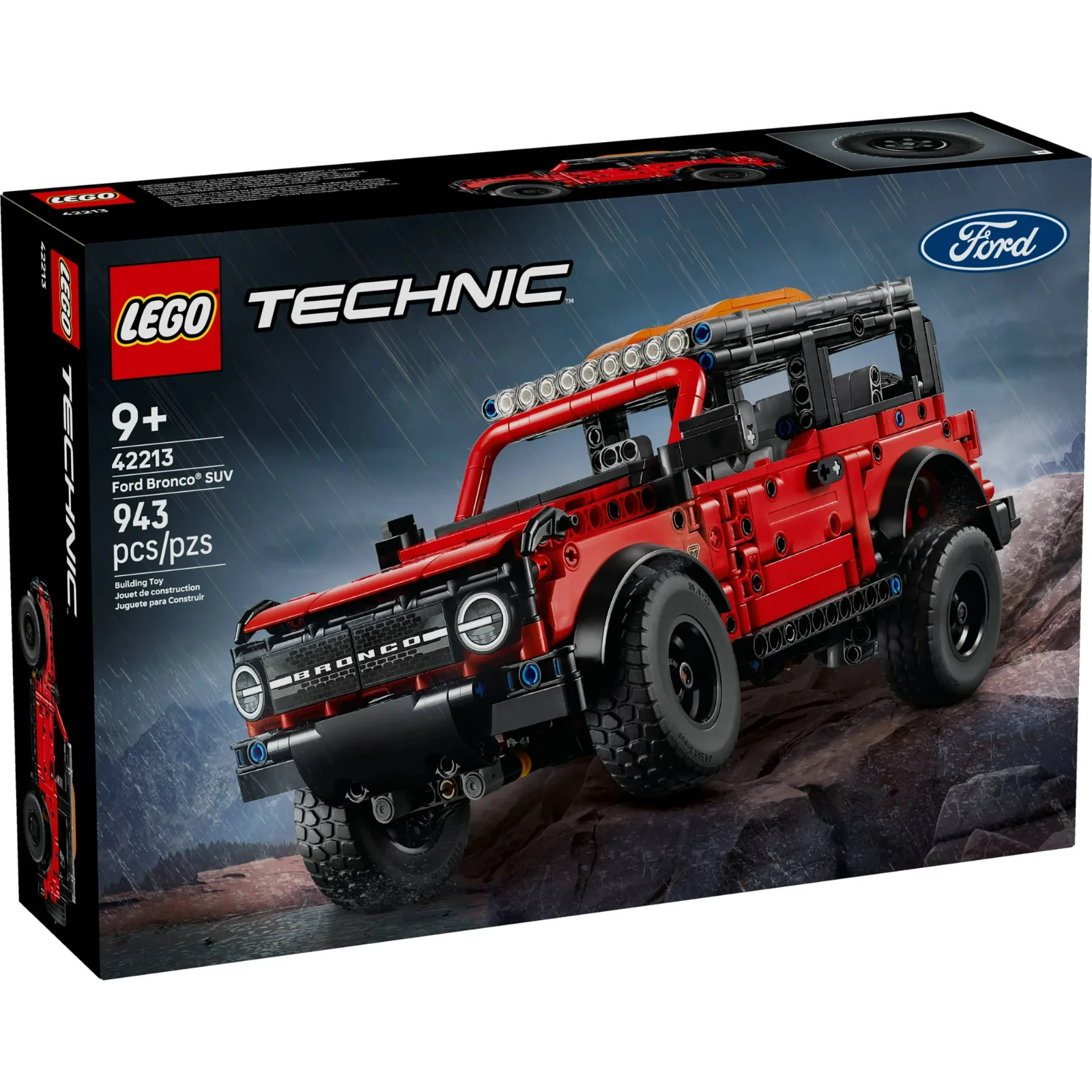 LEGO Technic Ford Bronco 42213 Off-Road SUV Building Kit 943pcs Ages 10+