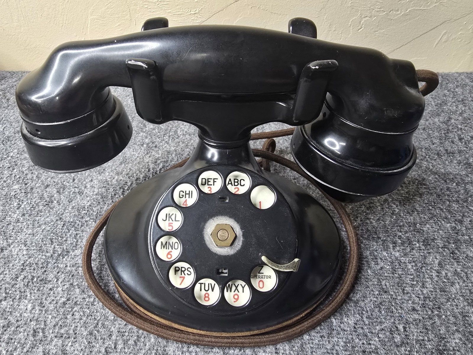 Antique Western Electric D2 E1 Bakelite Rotary Telephone 1930s Bell System Phone