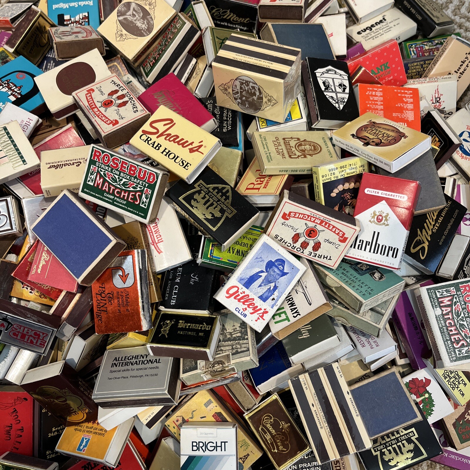 👌 Vintage Lot Of 30 Match Box Matches Unstruck & All Unsearched Nice
