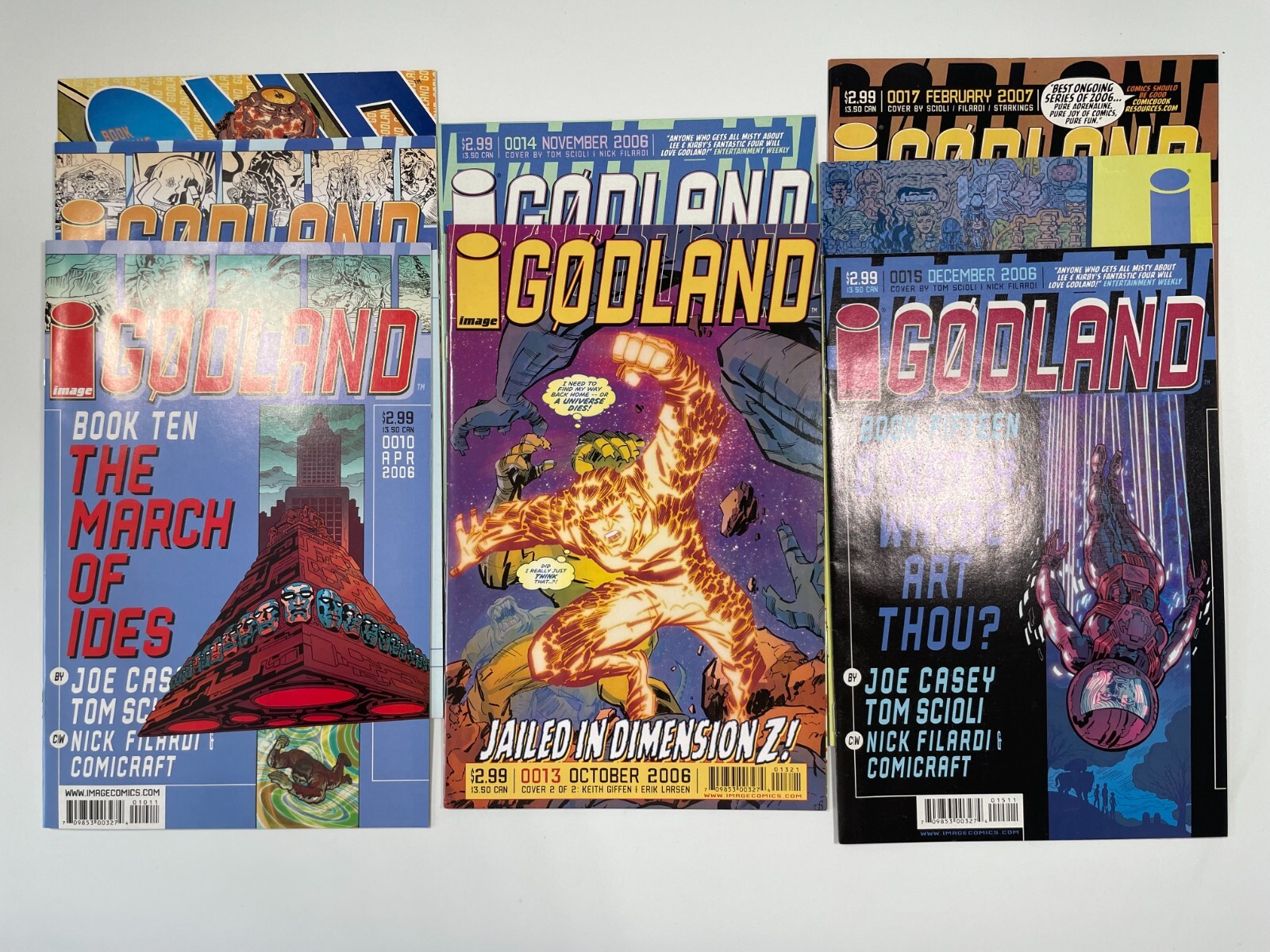 Godland Comic Lot of 8 #10, 11, 12, 13, 14, 15, 16, 17 - Joe Casey - Image