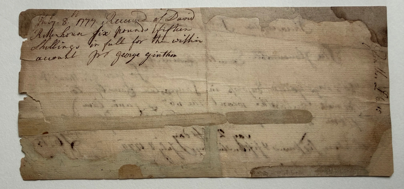 1777 Thomas Wharton Jr., First President of Pennsylvania — Revolutionary War