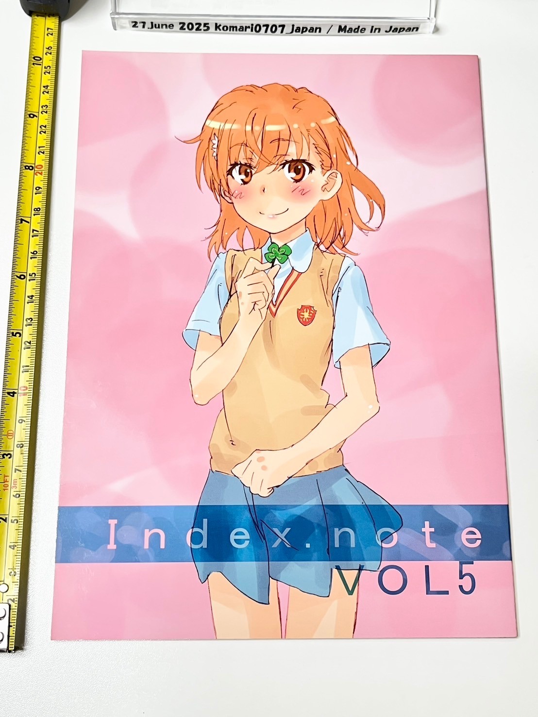 yuuichi tanaka railgun doujinshi taiko no tsuki Index note 5 art book misaka