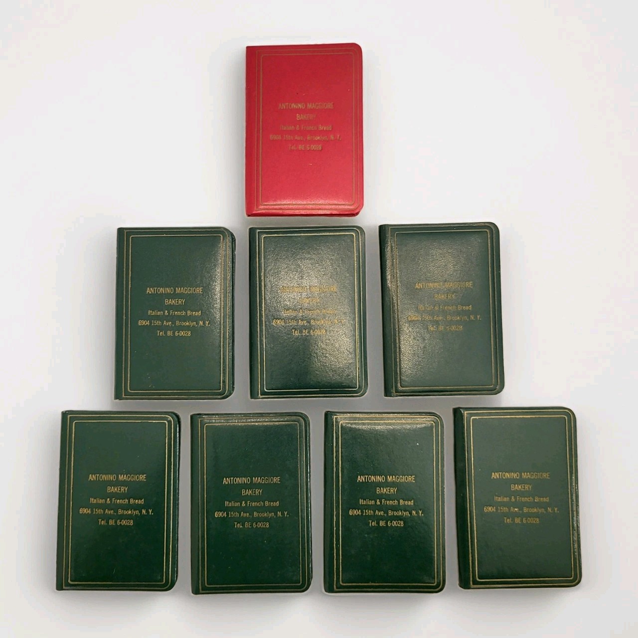 Lot 8 Vintage 1950s Pocket Promo Address Books Brooklyn NY Bakery Unused Japan