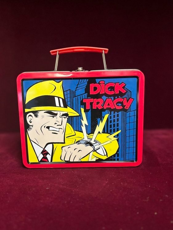 Vintage 1998 Dick Tracy Mini Metal Lunchbox with Charming Personalization