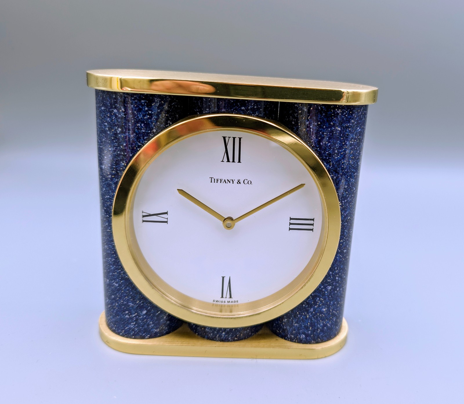 Tiffany Imitation Lapis Lazuli Clock