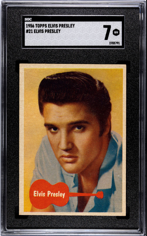 1956 TOPPS ELVIS PRESLEY 21 ELVIS PRESLEY SGC 7
