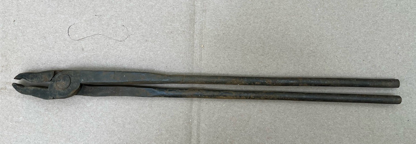 antique blacksmith forging tongs 22