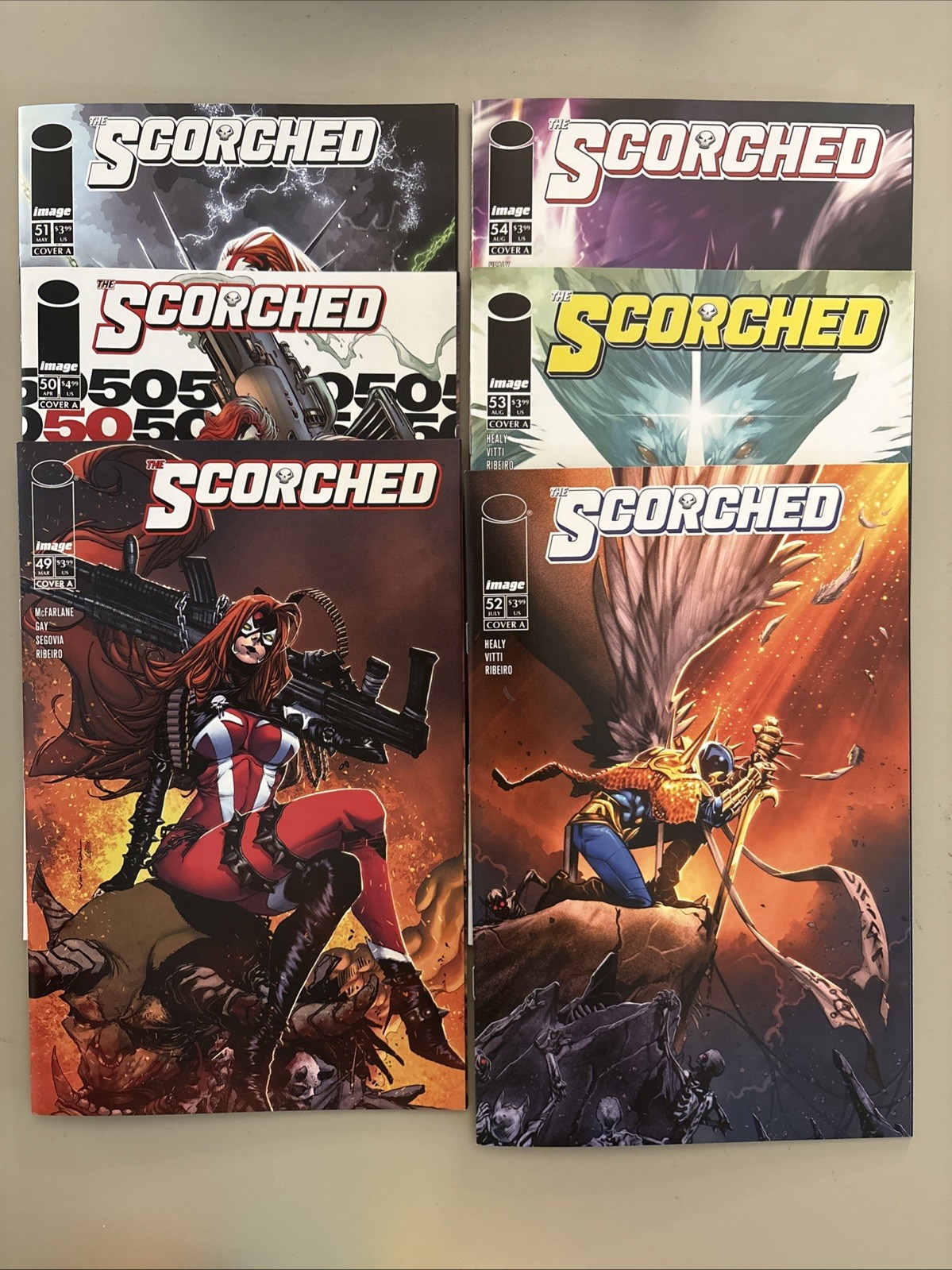 The Scorched #49-54 (6 Book Lot, Image) Todd McFarlane