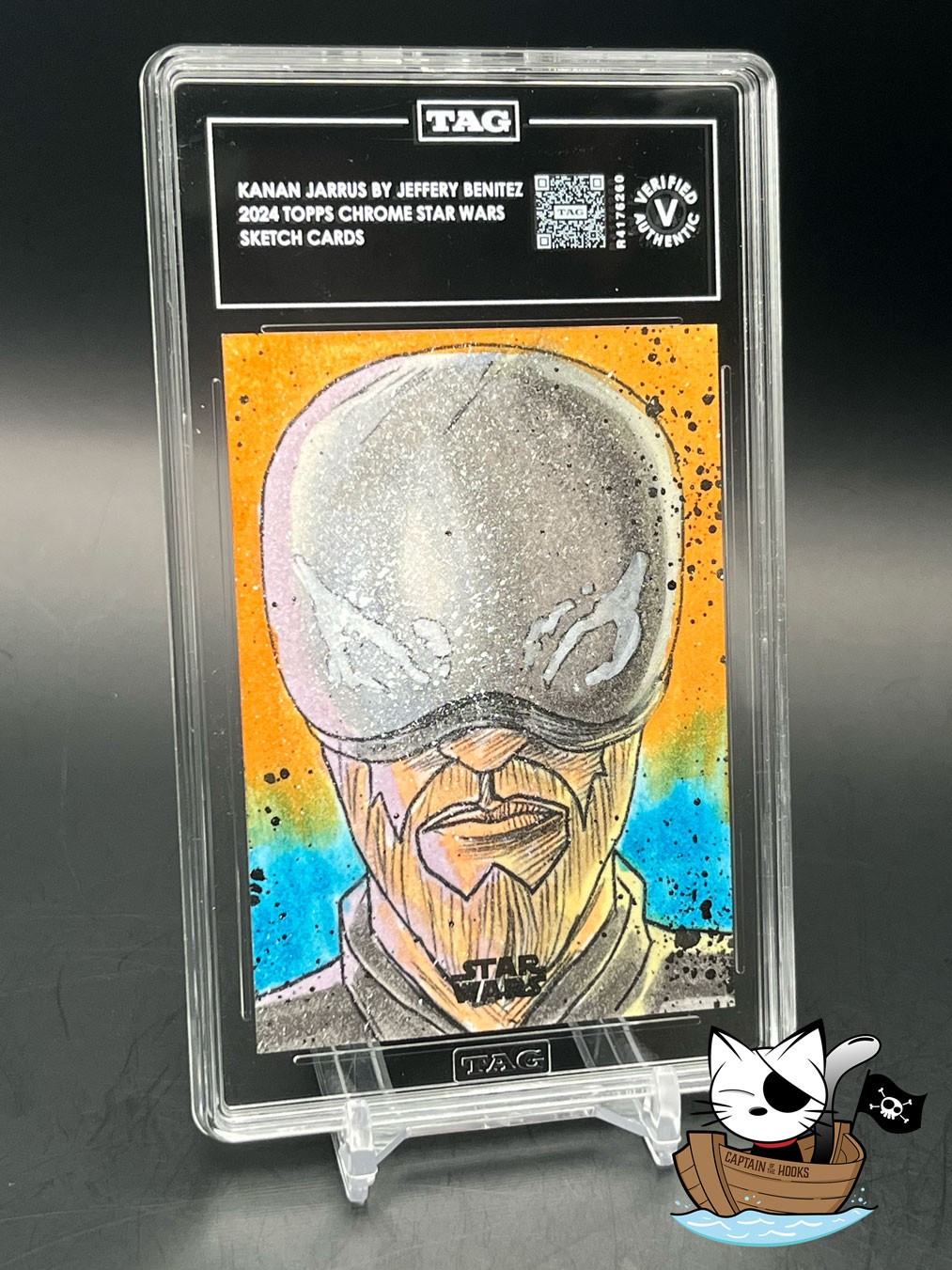 2024 Topps Chrome Star Wars Sketch Card of Kanan Jarrus by Jeffery Benitez