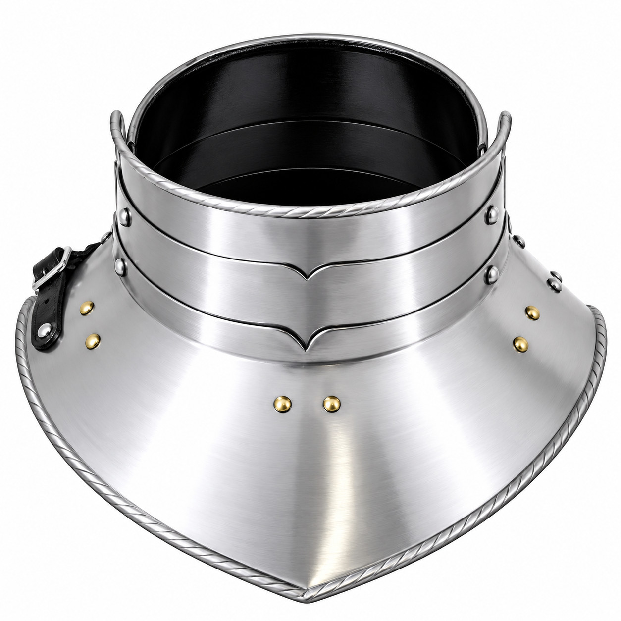13th Century French Gorget medieval armor  for LARP, Cosplay, Renaissance Fairs,