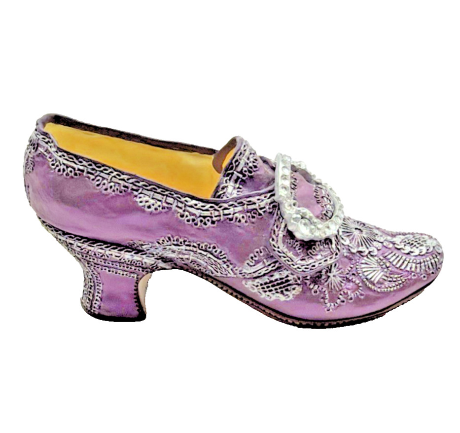 VTG 2000 Just The Right Shoe Raine MARTHA WASHINGTON WEDDING SHOE #25410 Box/COA