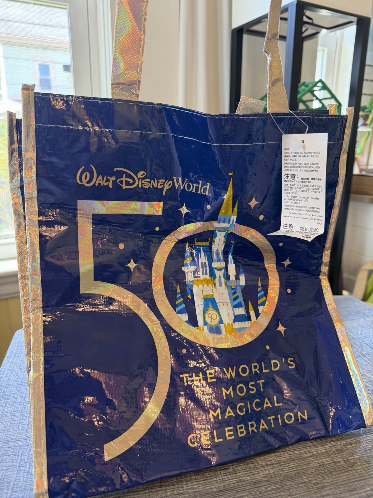 Disney Parks Reusable Tote 50th Anniversary WDW Never Used