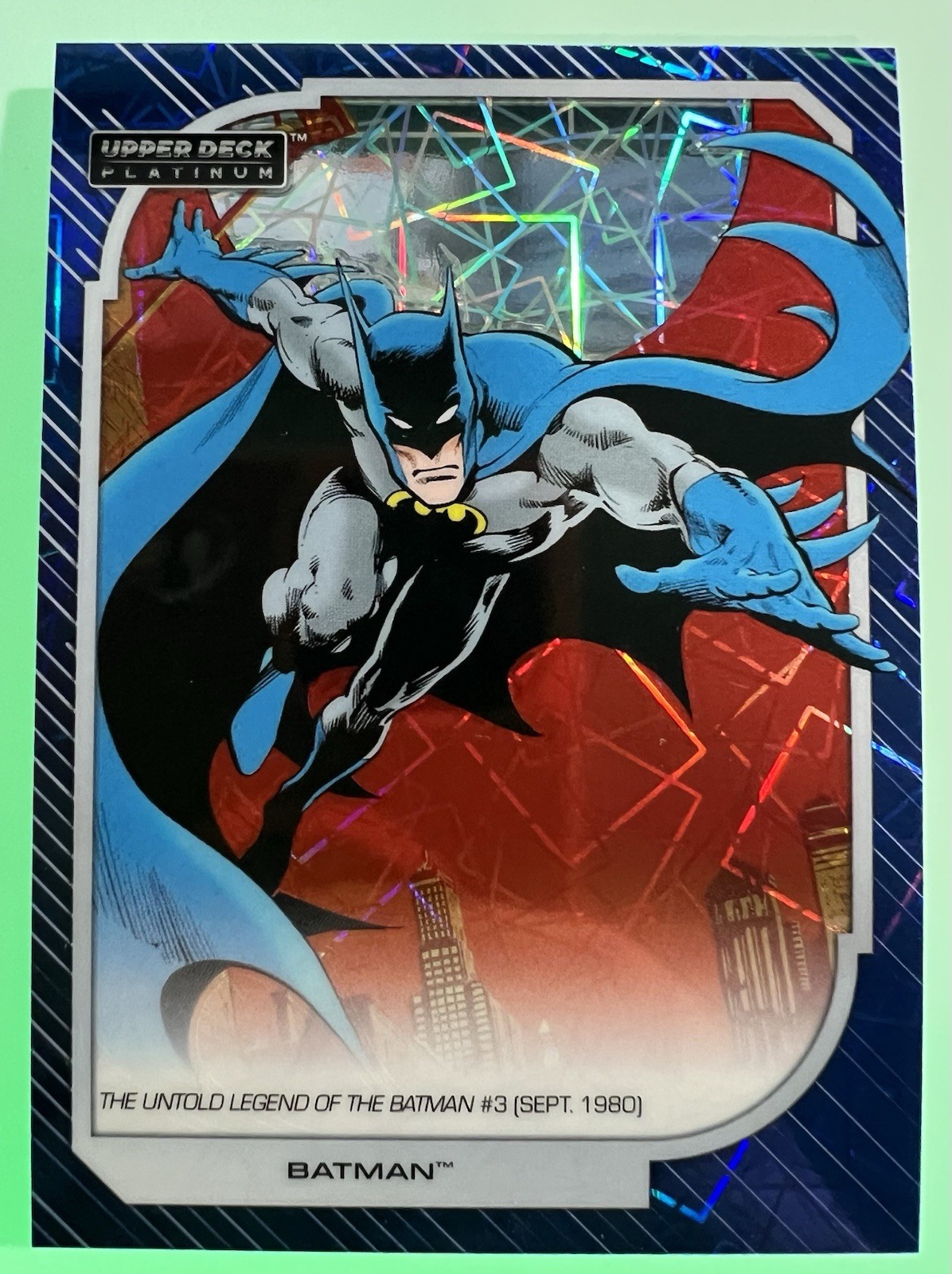 2026 Upper Deck Platinum DC - Batman #101 Blue Beam Parallel 
