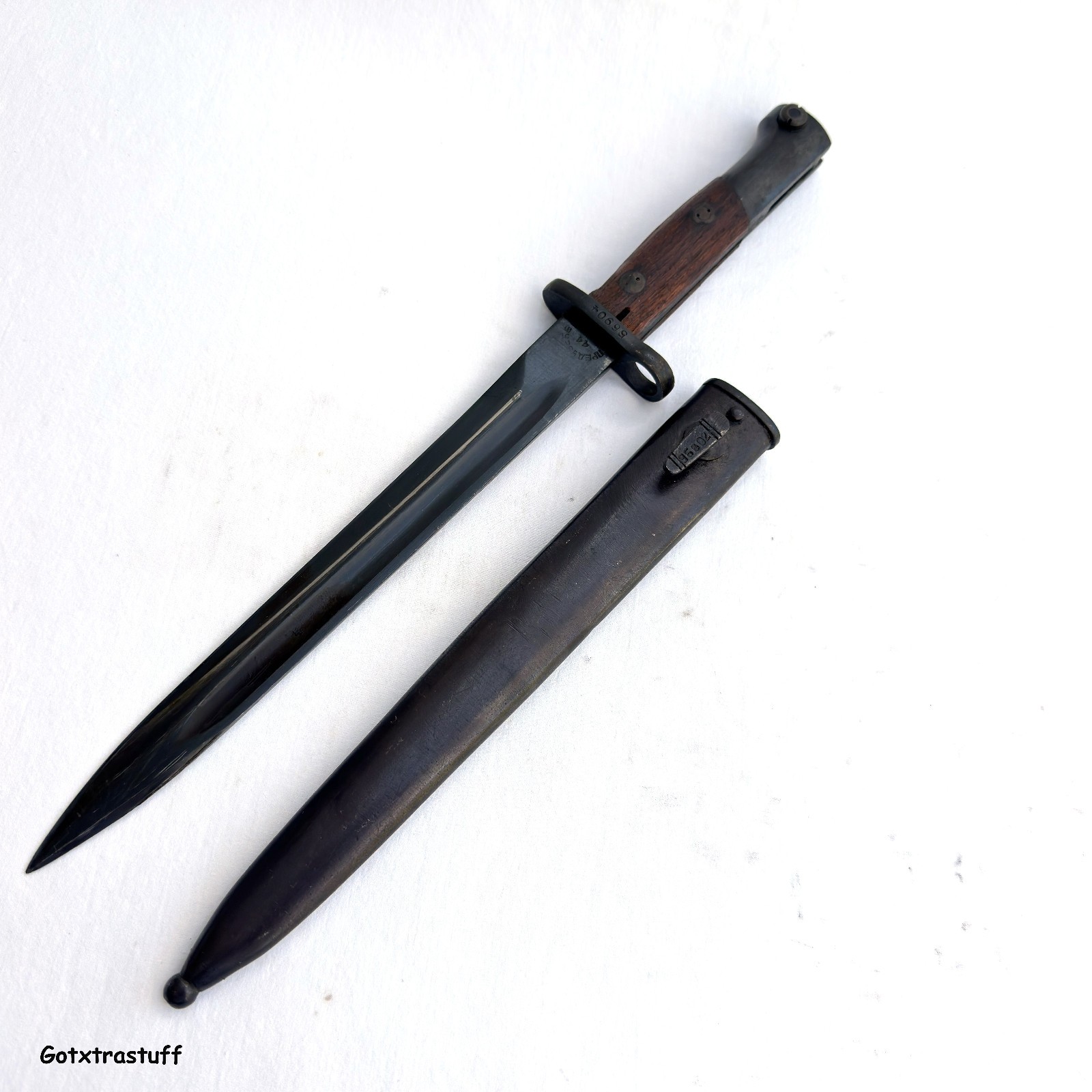 Mauser Bayonet and Scabbard for the Yugo M48 8mm rifle.