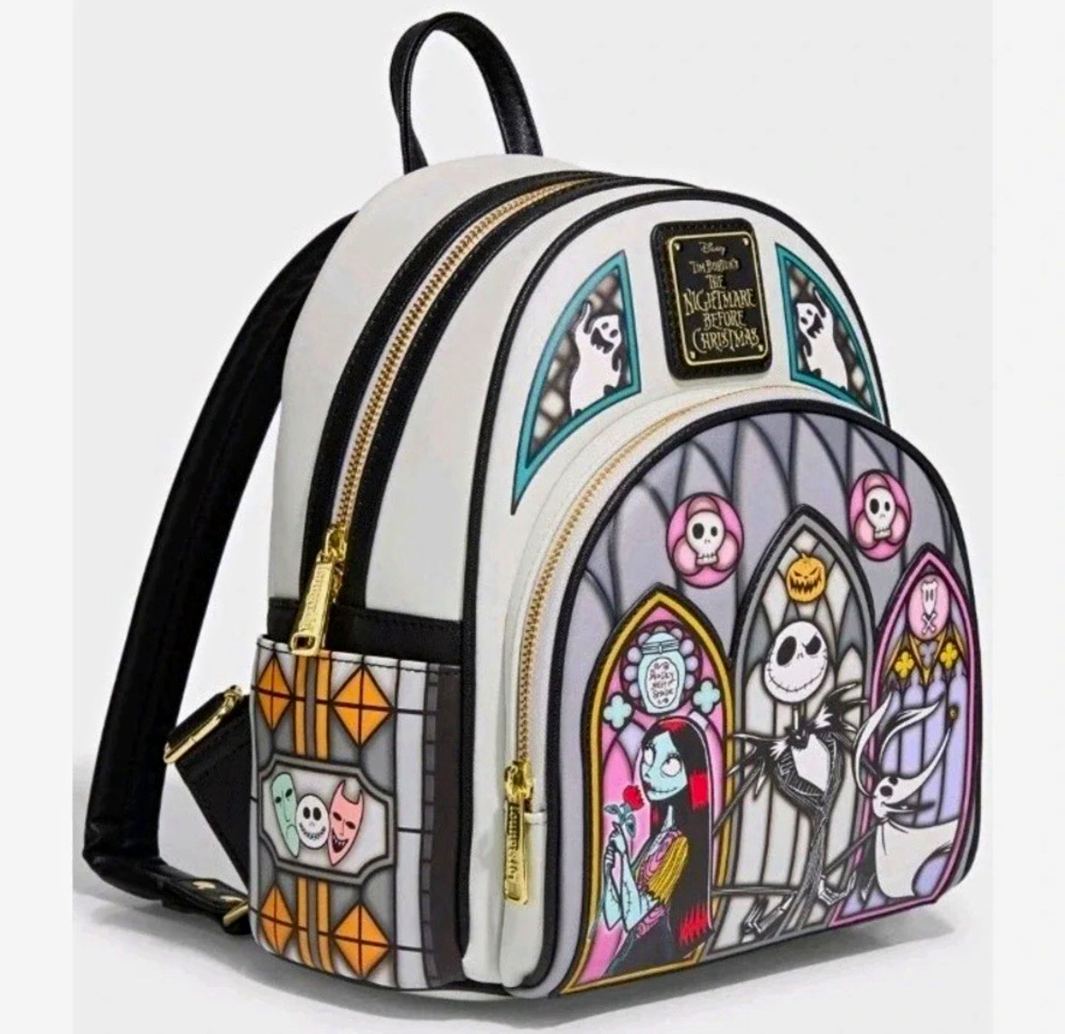 Disney The Nightmare Before Christmas Stained Glass Mini Backpack