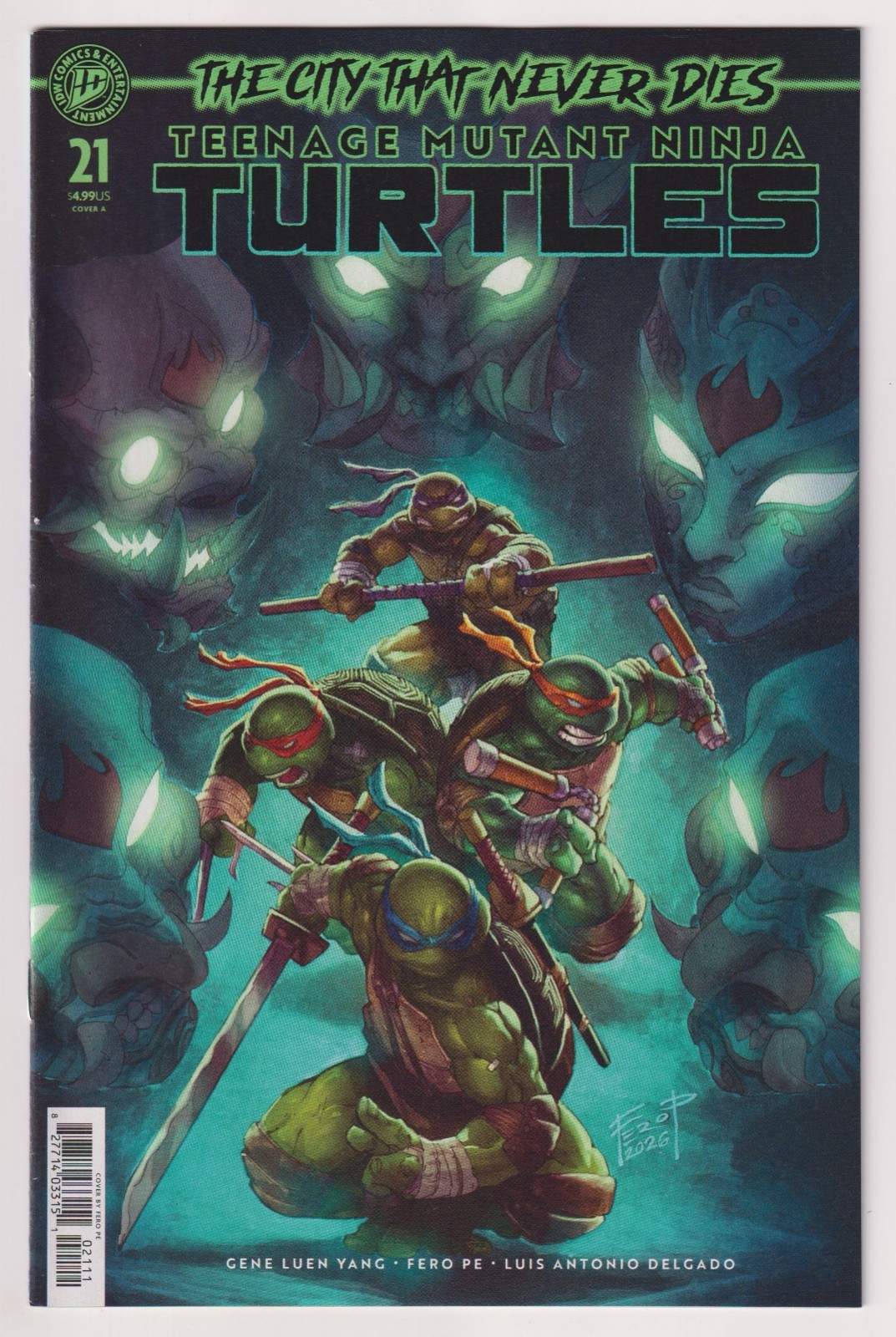 TMNT Teenage Mutant Ninja Turtles #21 Cvr A Fero Pe (IDW, 2026) NM TMNT Teenage Mutant Ninja Turtles #21 Cvr A Fero Pe (IDW, 2026) NM