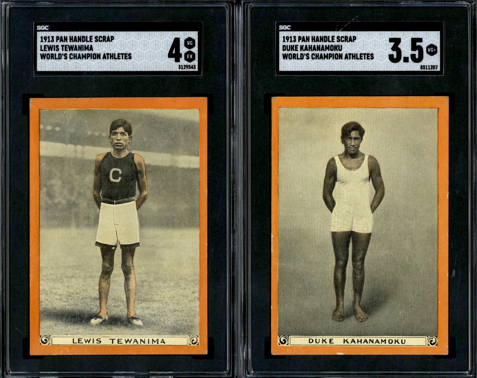 1913 T230 Pan Handle Near Complete Set (49/50) Avg Card VG Duke Kahanamoku RC