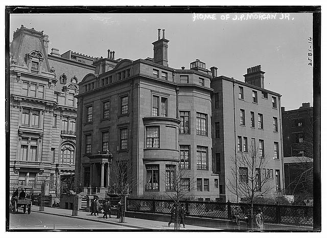 Photo:J.P. Morgan Jr. Home Madison Ave New York City ca 1910