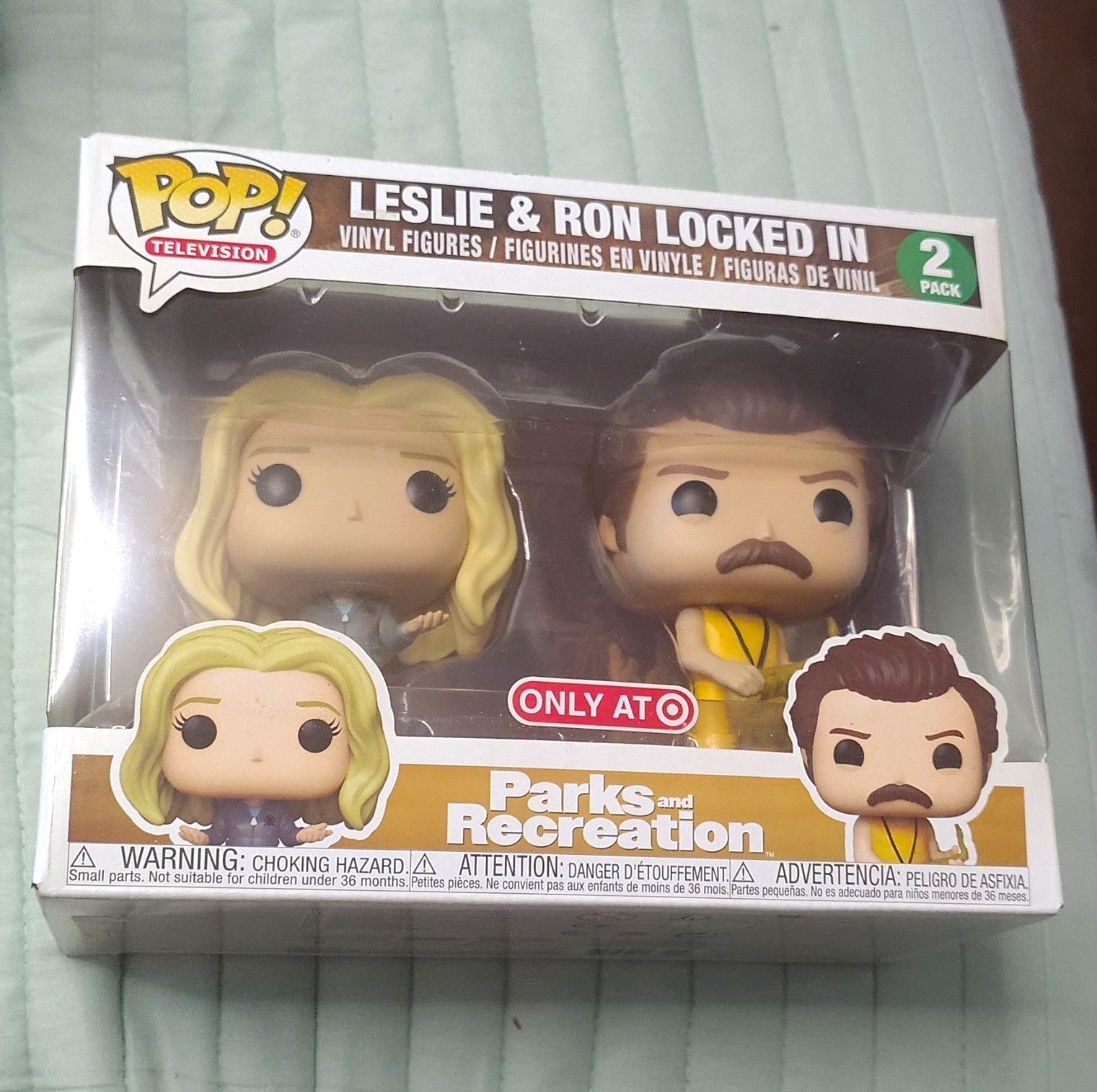 Funko Pop Television Parks and Rec Leslie Knope & Ron Swanson 2-Pack Target