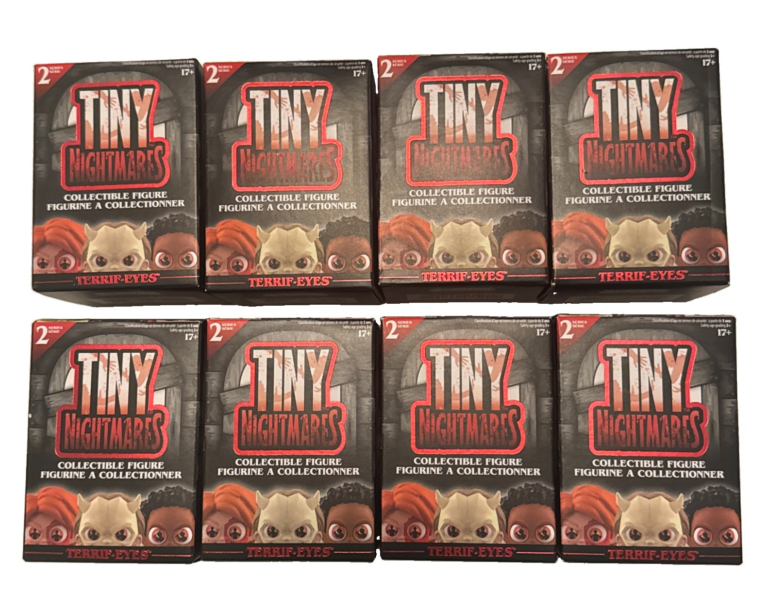 Tiny Nightmares Series 2 COMPLETE SET of 8 Unopened Boxes A-H *FREE SHIPPING*
