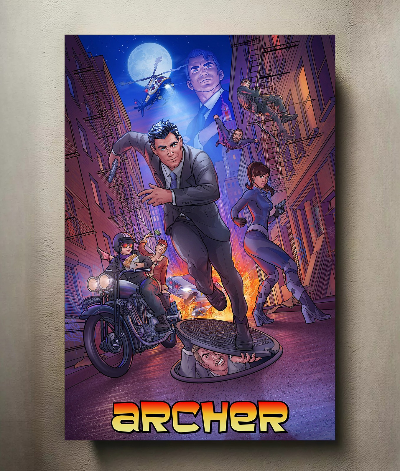 Archer 8x12 Metal TV Show Poster Sign