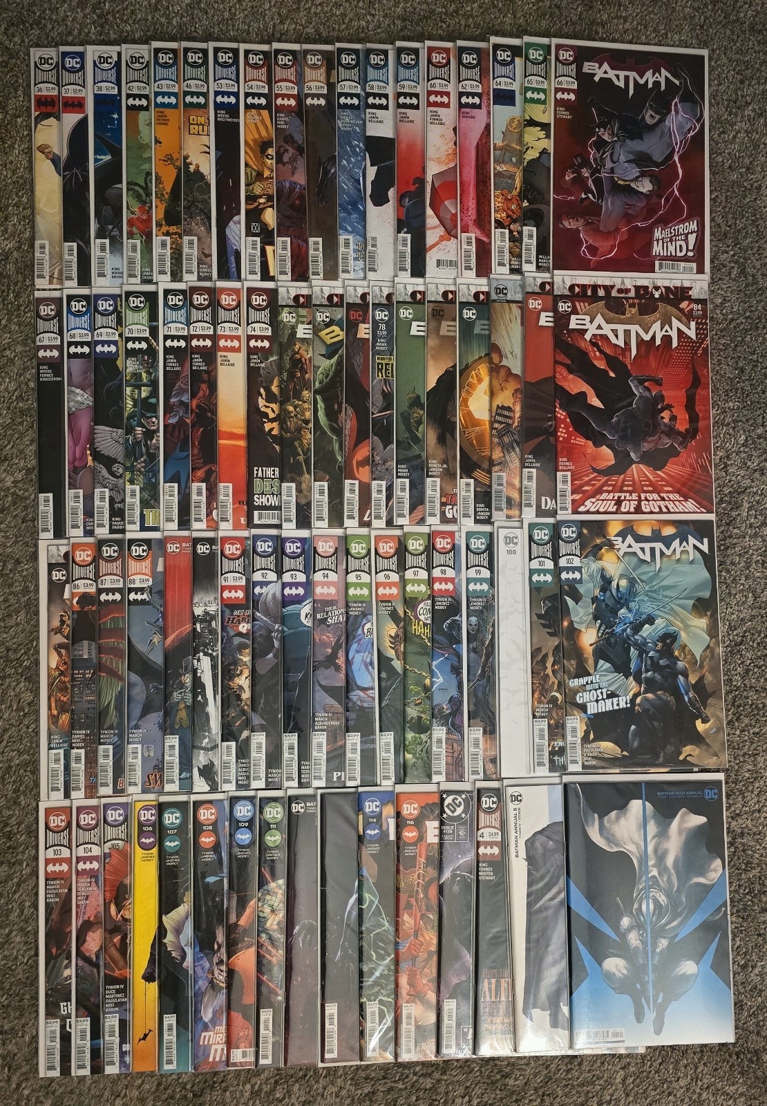​Batman Vol 3 Lot (70 Books) #36-114 Core Run + Keys, Variants & Annuals NM