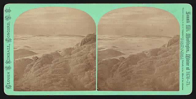 Mount Washington Concord New Hampshire 1870s Mountain Top View Stereo View
