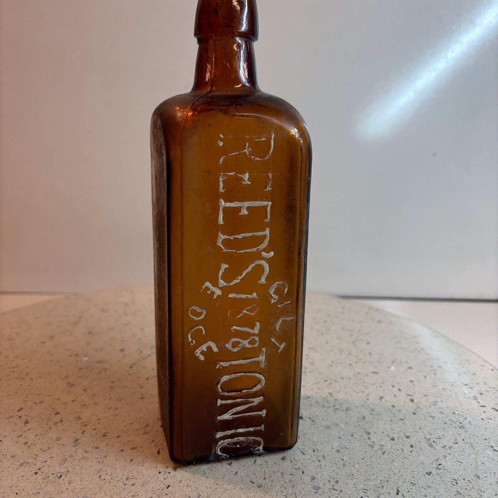 Antique Reed’ Tonic 1878 Gilt Edge Bottle