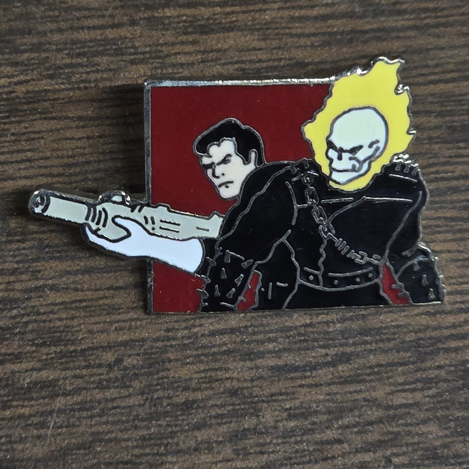 Punisher and Ghost Rider #145 Planet Studios Vintage 1990 Marvel Pin