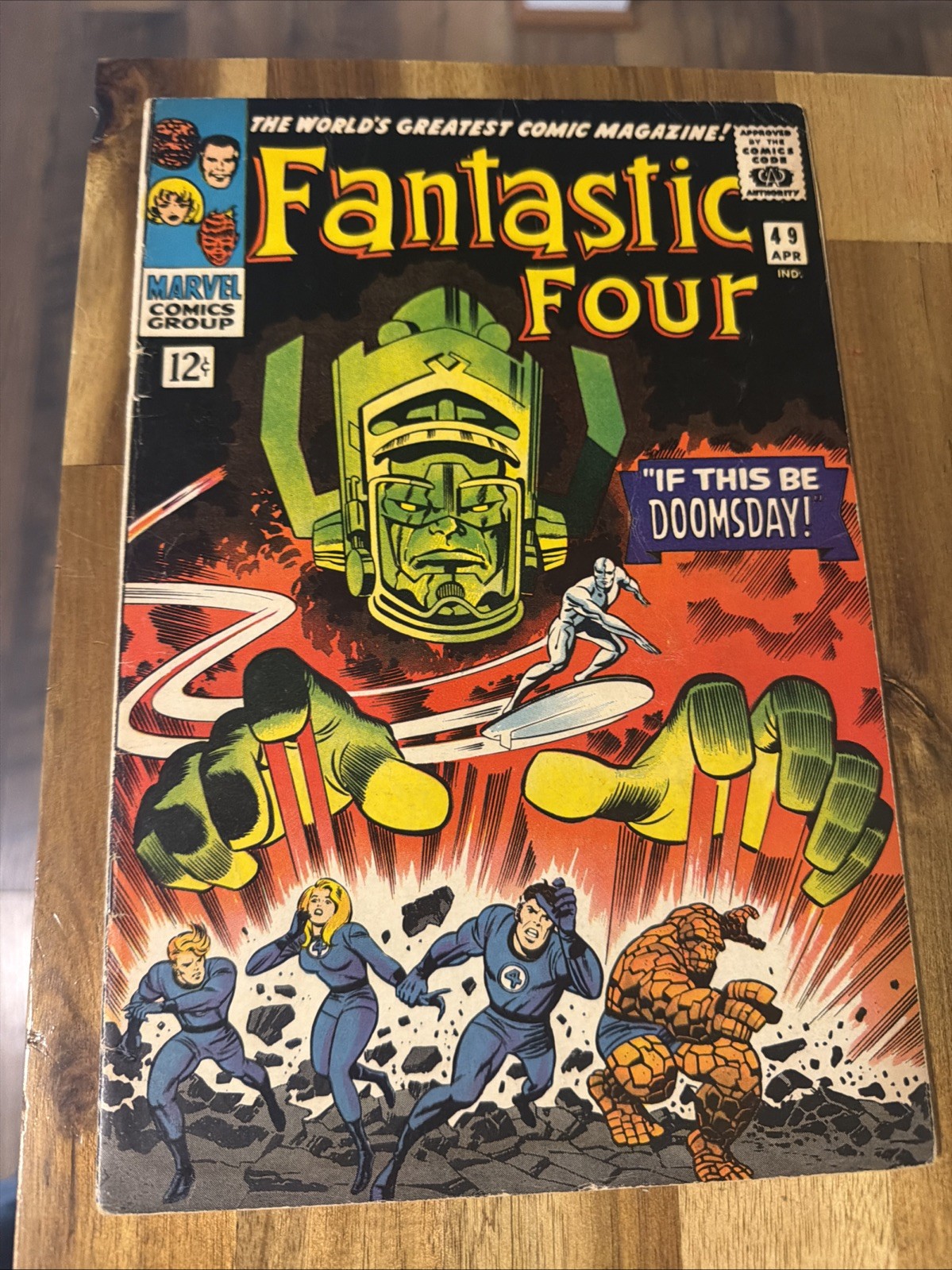 Marvel Comics Fantastic Four #49 1966, Galactus 1st Appearance