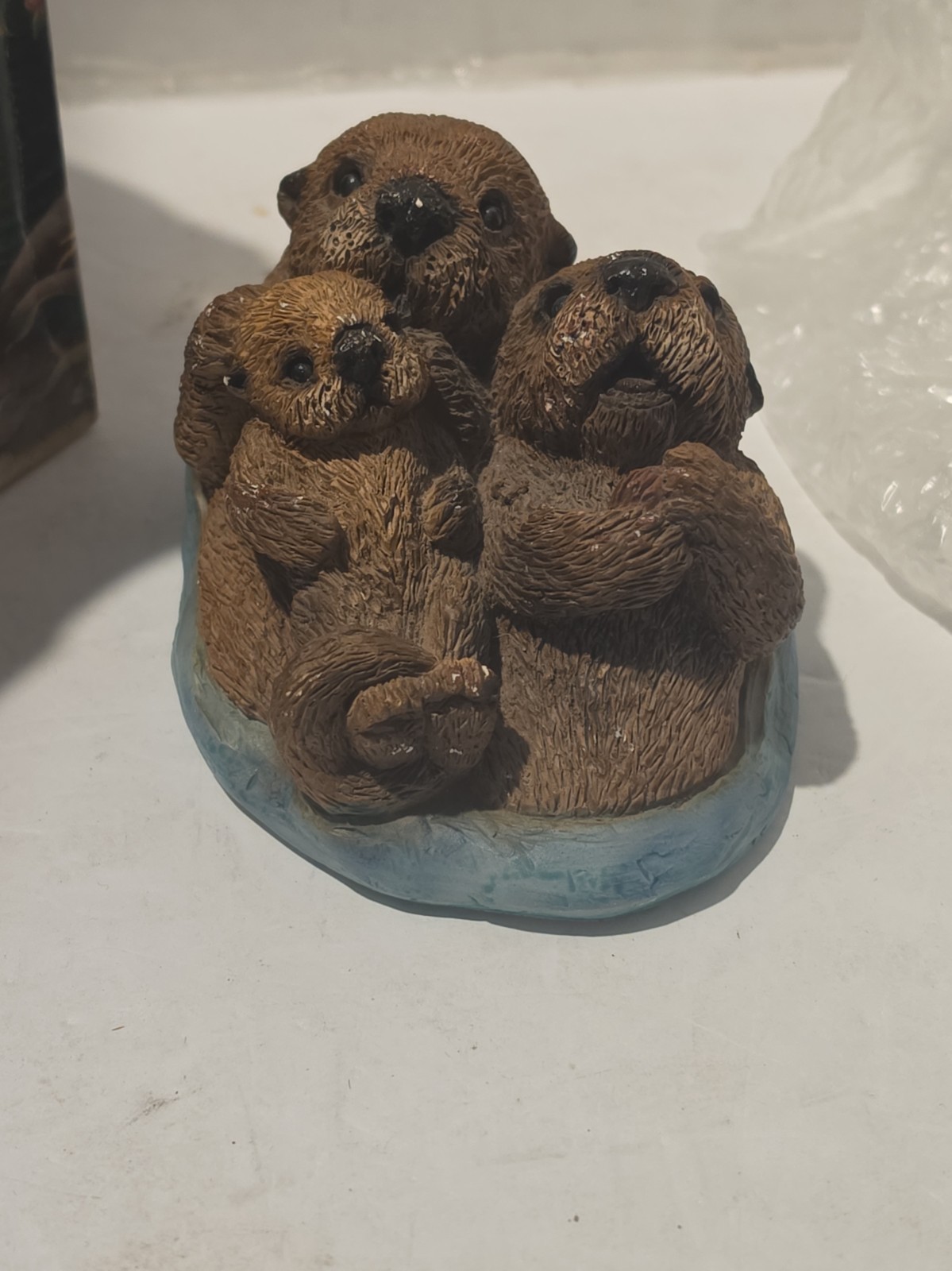 Vintage Stone Critters Sea Otter Family SC- 604 with Box