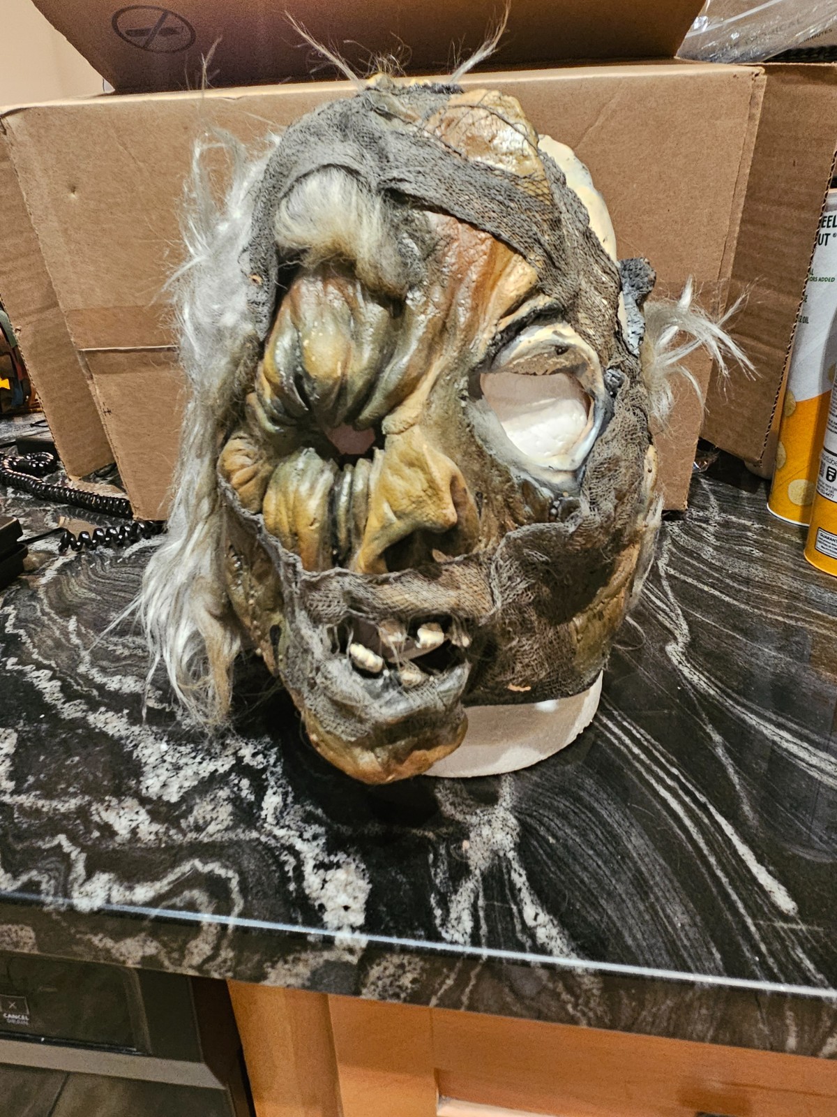 Vintage 1970s - Be Something Studios - Mummy Mask - Rare Zagone Don Post Era
