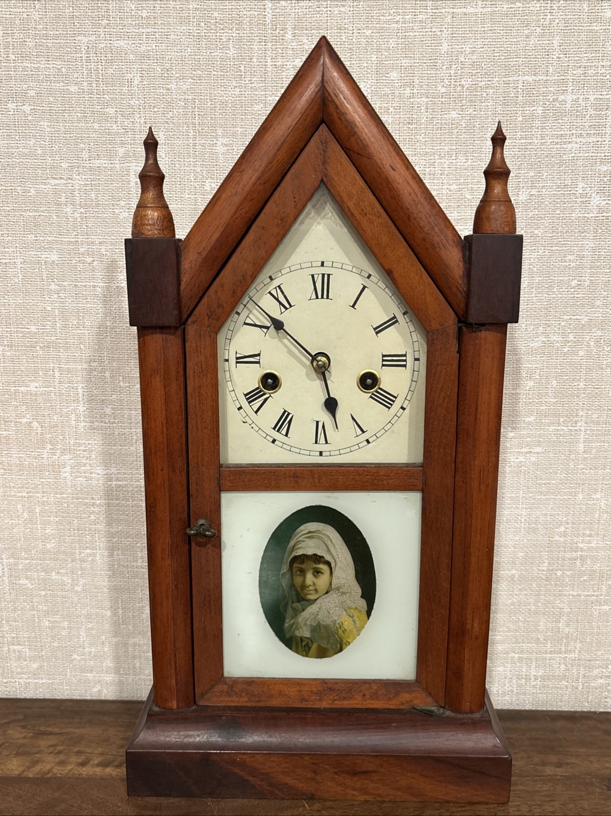 Antique E. N. Welch Miniature Steeple Clock - Very Good Condition
