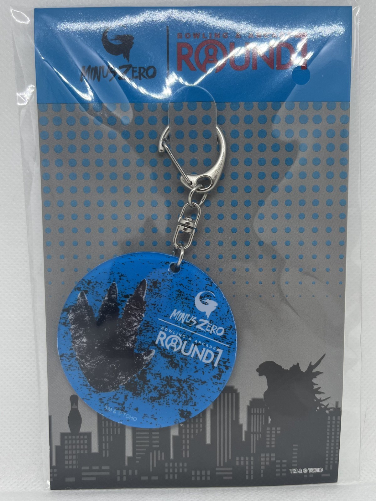 Godzilla Minus Zero Round1 Exclusive Footprint Acrylic Keychain NEW Sealed