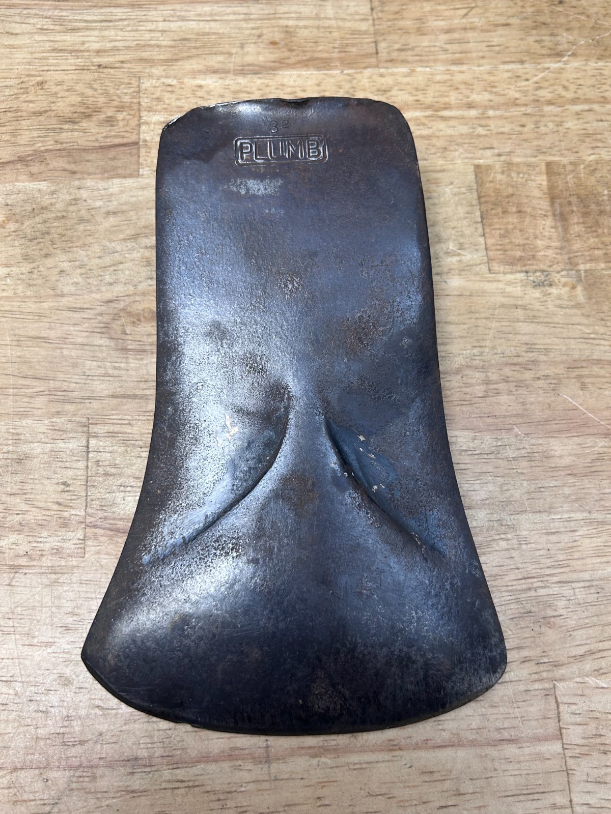 Vintage Plumb Phantom Bevel Single Bit Axe Head 3.2 Lbs
