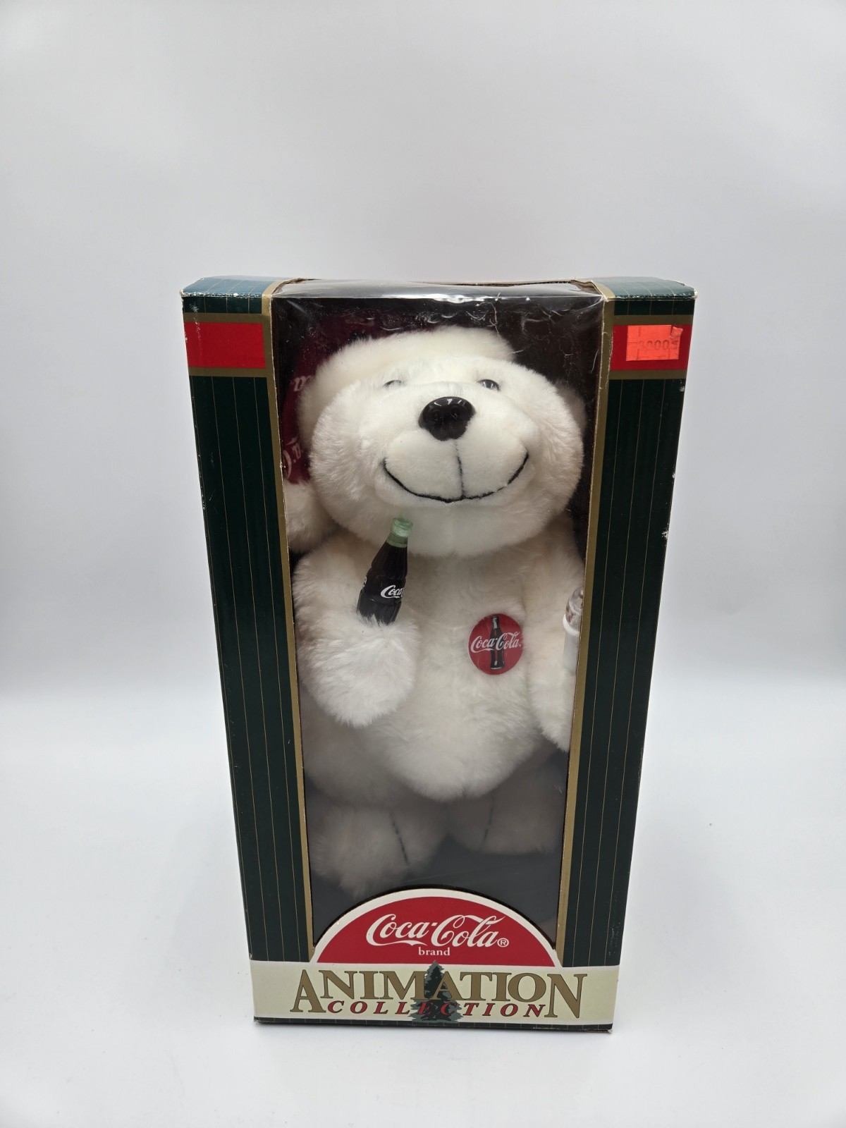 1998 Vintage Coca-Cola Animated Polar Bear Plush In Box Cavanagh NOT WORKING (A2