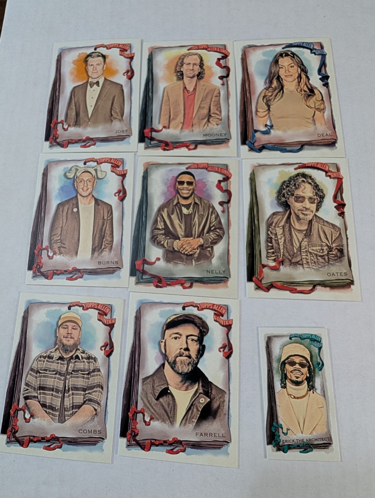 2026 Topps Allen & Ginter Non Baseball Celebrity 9 Card Lot Combs Nelly Jost 