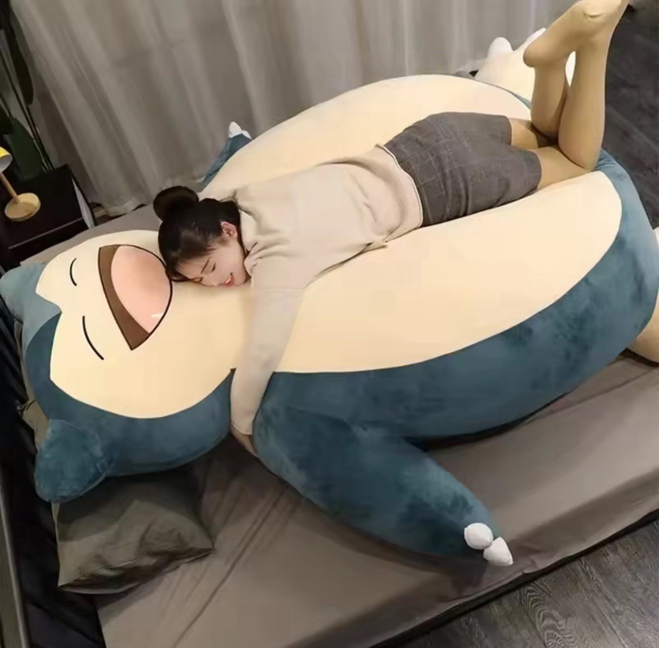200cm Huge PM Snorlax  Plush Toys Big Pokémon Plushie (without filling)
