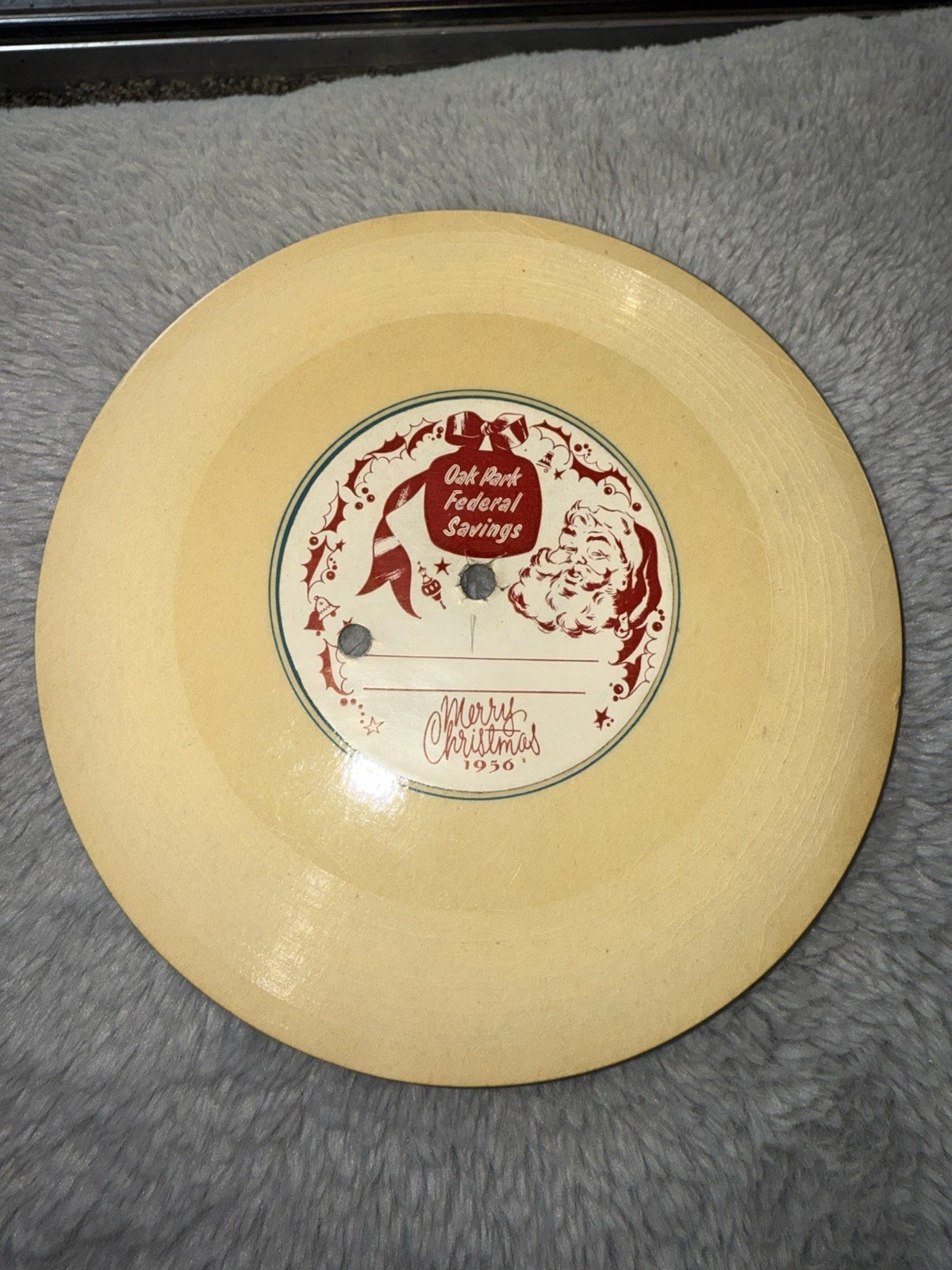 Oak Park Federal Savings Illinois Promo Christmas Vinyl Record 1956 45 7” Sears