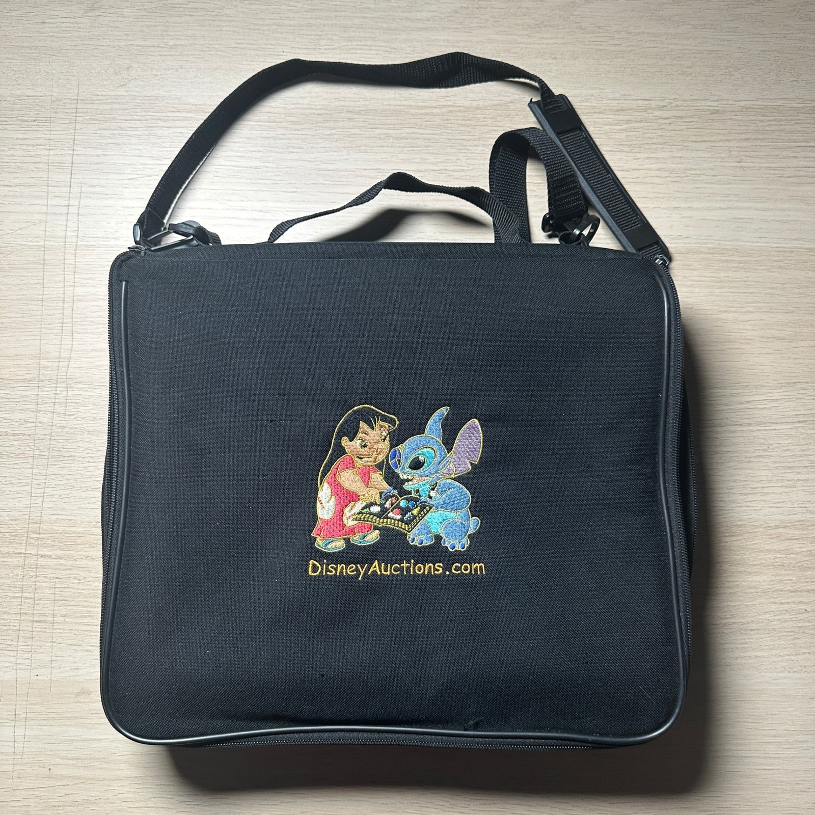 Disney Auctions Lilo and Stitch Large Embroidered Pin Trading Bag