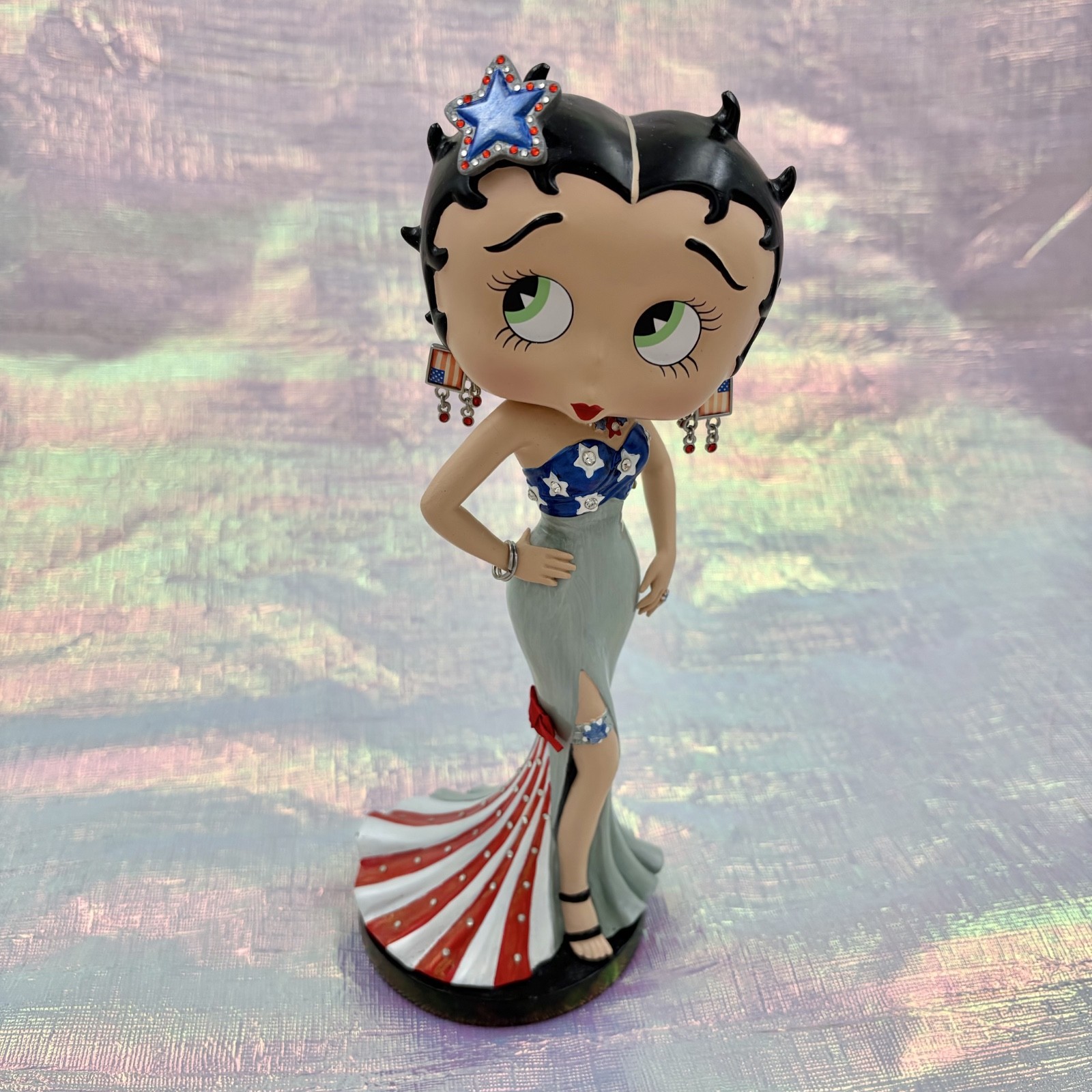 Danbury Mint Red White and Betty Boop Figurine 2015 Statue Americana Patriotic
