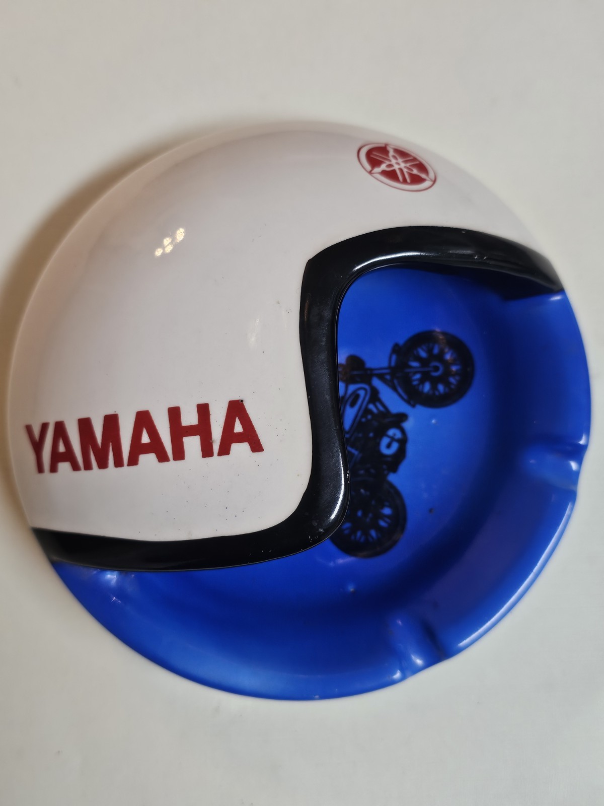 Vintage 1960\'s Yamaha Enduro Motorcycle Helmet Ashtray Dealer Ash Tray