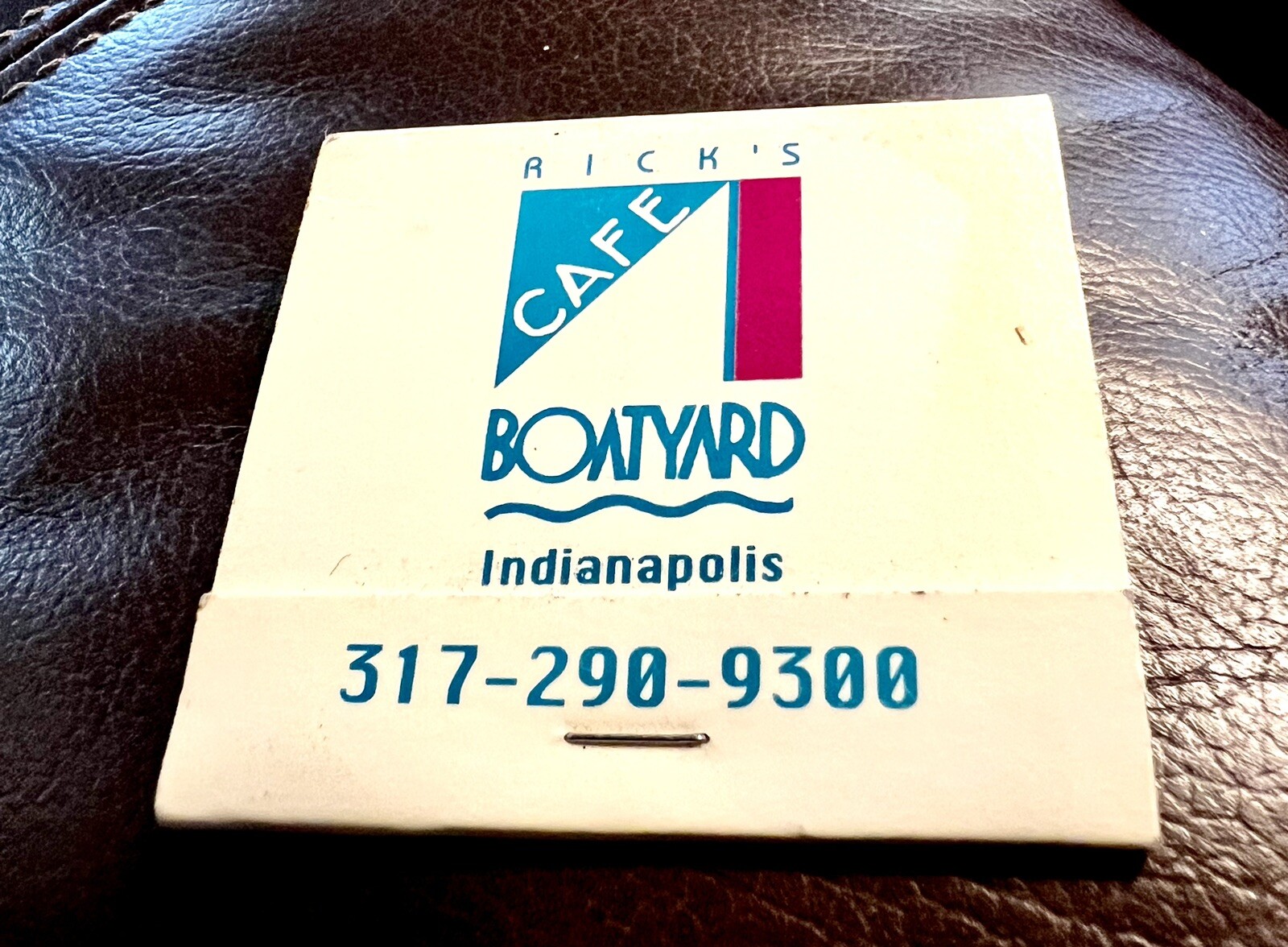 Rick’s Cafe Boatyard, Indianapolis, IN/Omaha, NE, Full Unstruck Matchbook