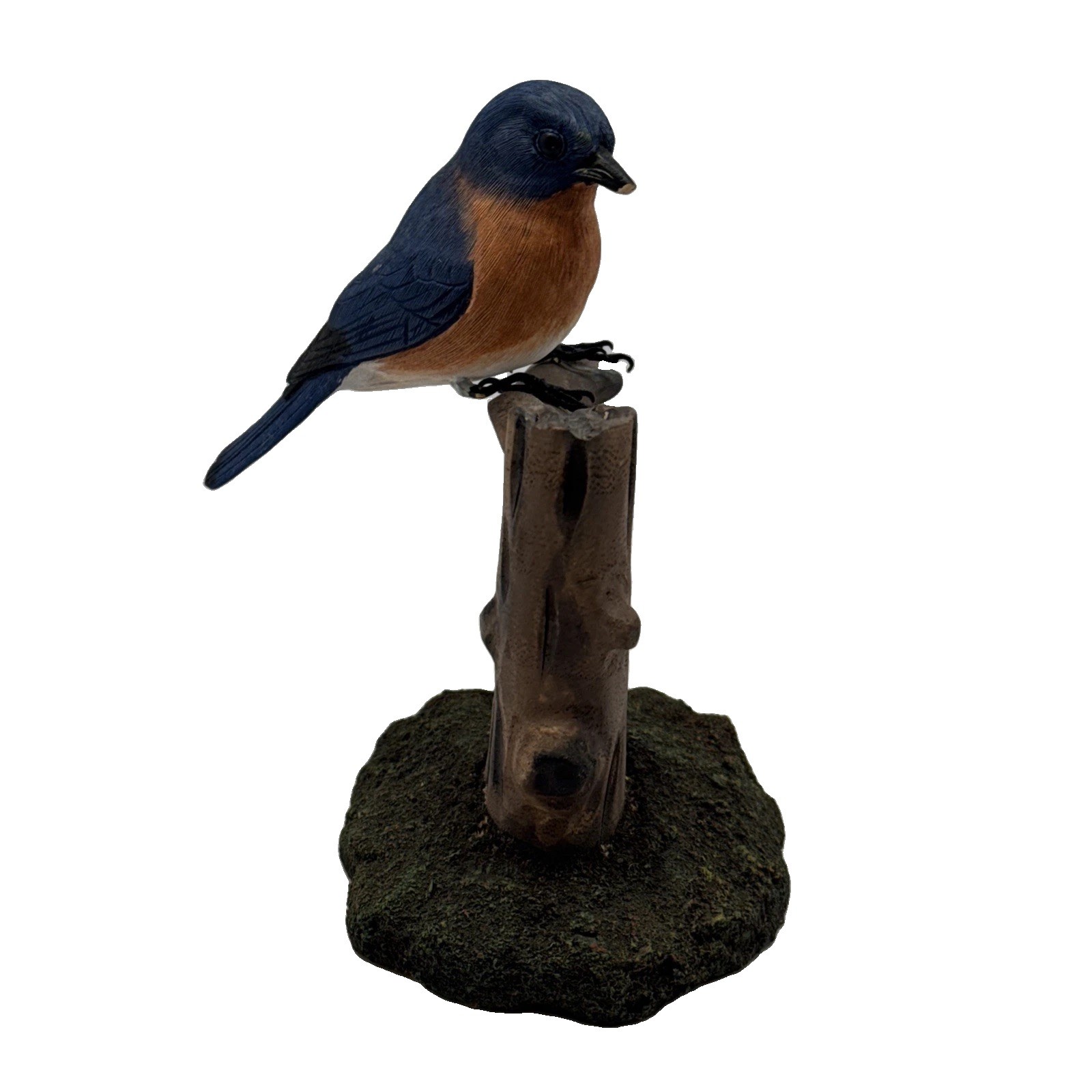 Wild Backyard Birds Eastern Bluebird American Hand Carved Collection - READ