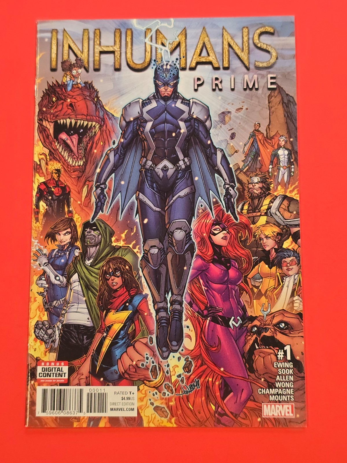 Inhumans Prime #1 Marvel 2017 Jonboy Meyers Cover Black Bolt Medusa T+