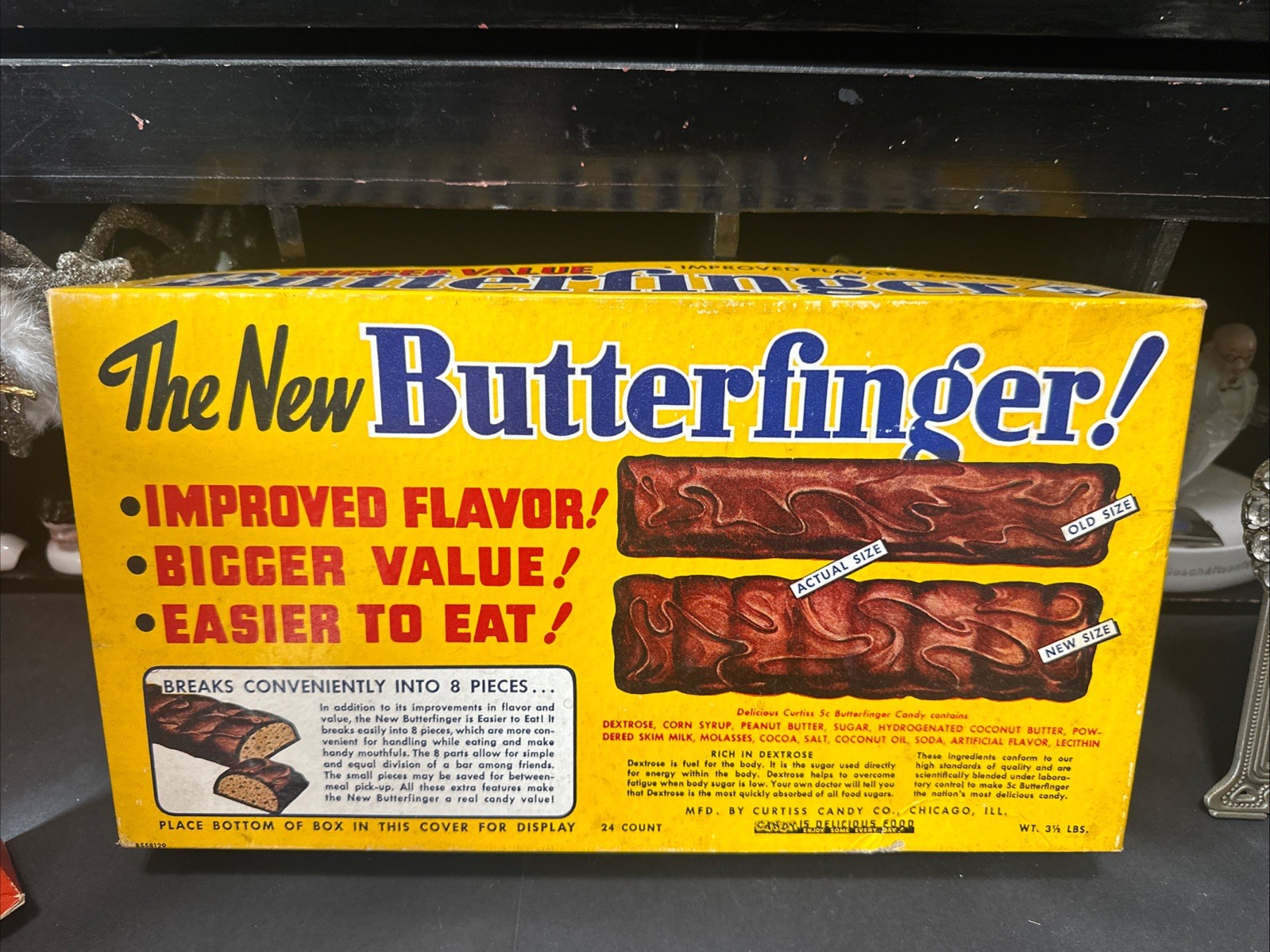 VINTAGE Extra Large Butterfinger Candy Box. Excellent Condition For Its Age