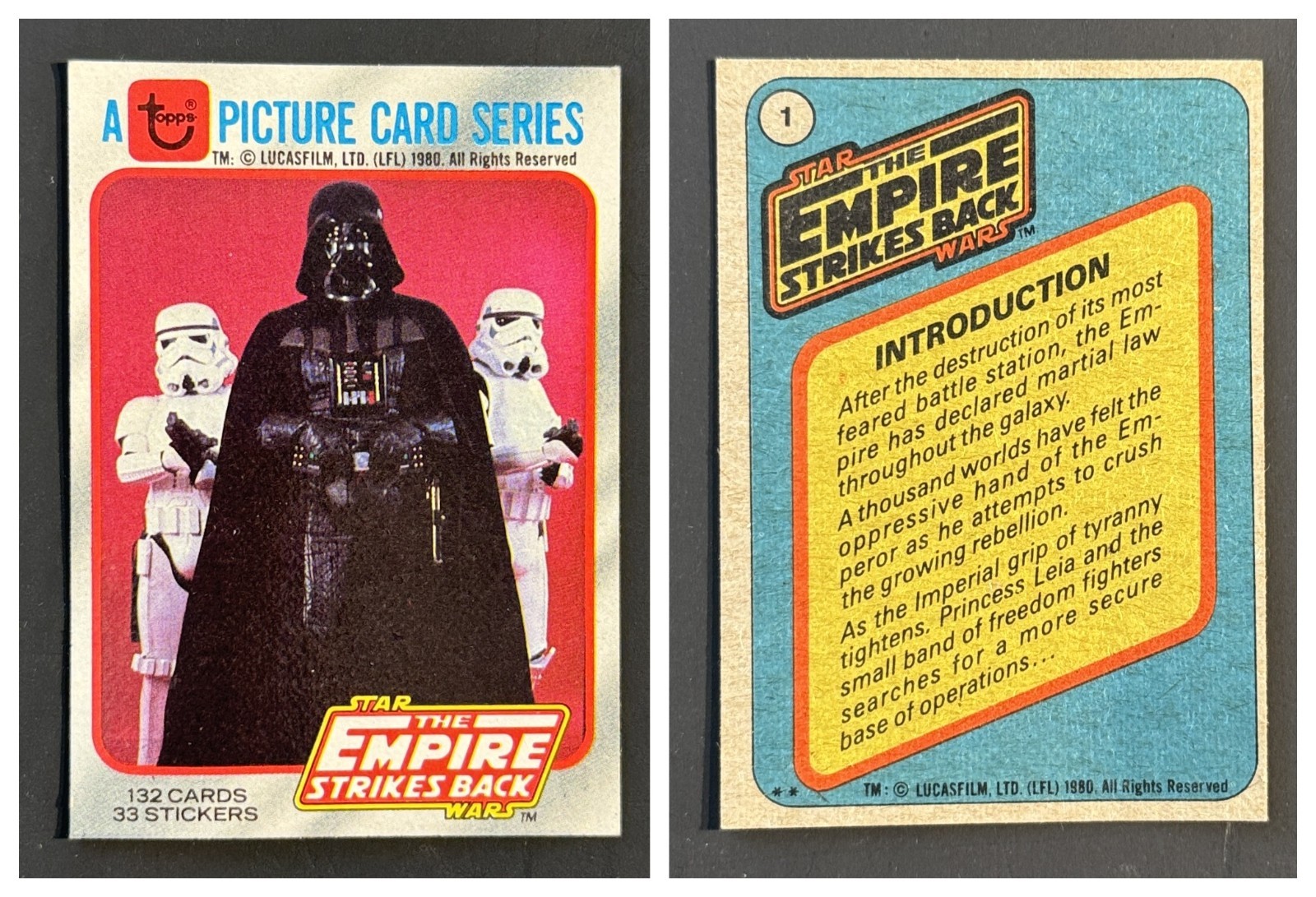 1980 Star Wars Empire Strikes Back 1983 ROTJ Stickers / Cards You pick Save 20%