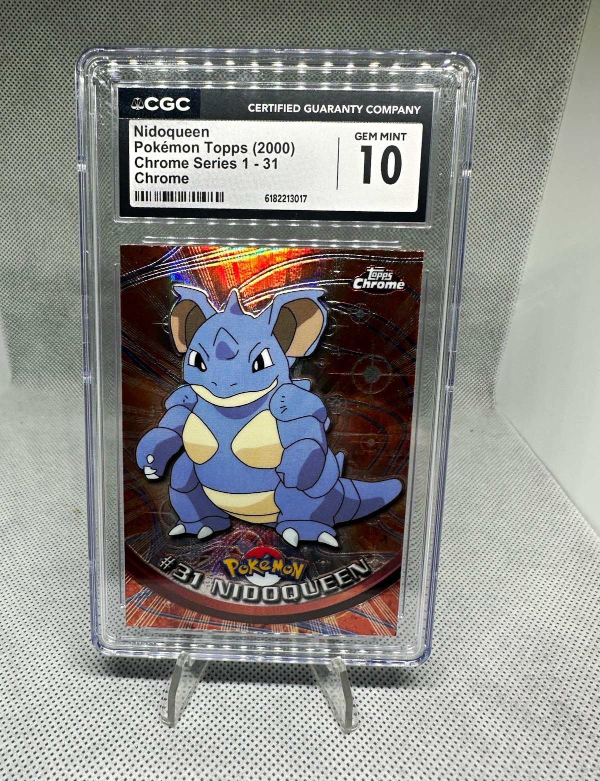 Topps Pokemon CGC 10 2000 Topps Chrome Spectra Series 1 #31 Nidoqueen Card