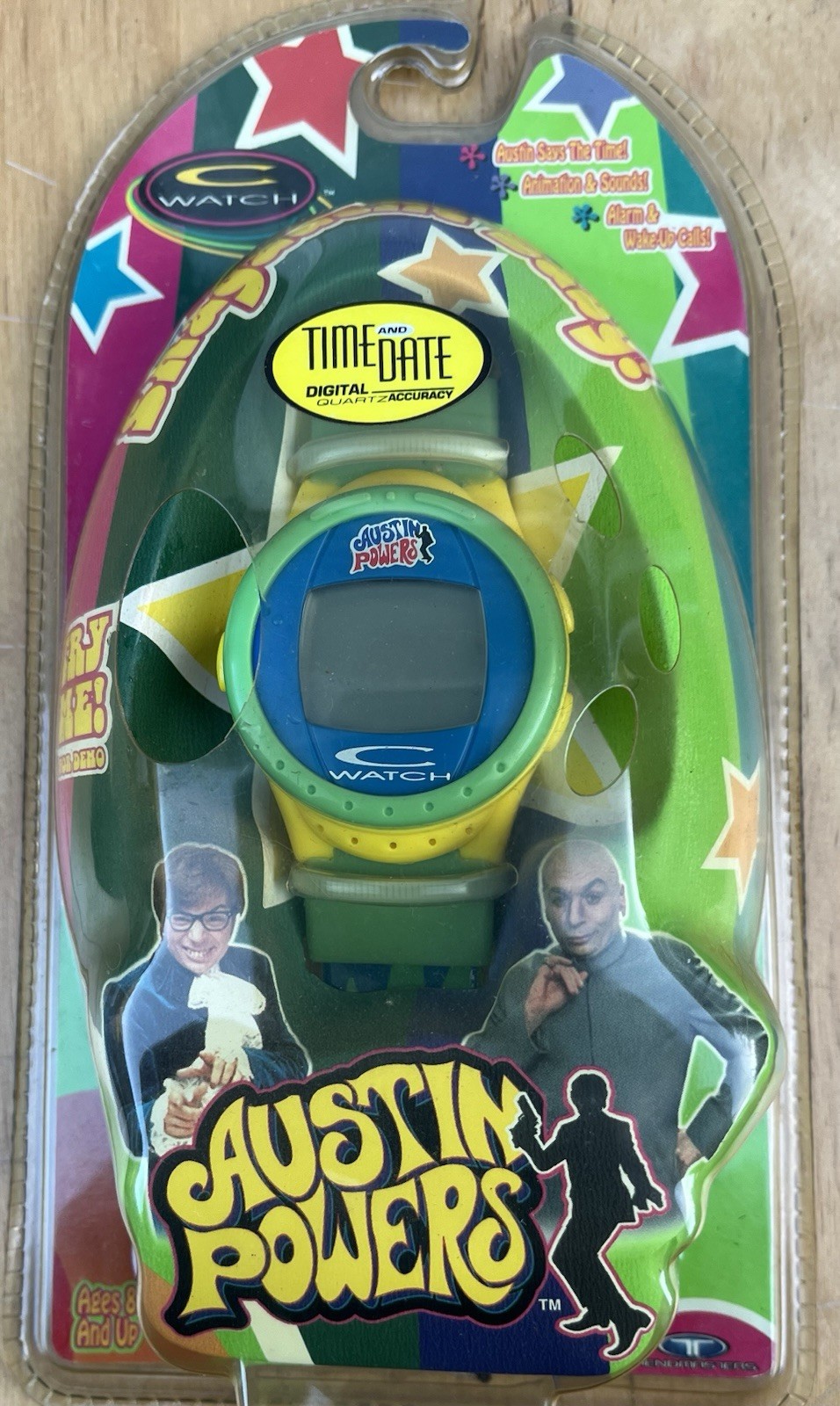 Vintage 1999 Trendmasters Austin Powers C-Watch Animated Digital NEW SEALED