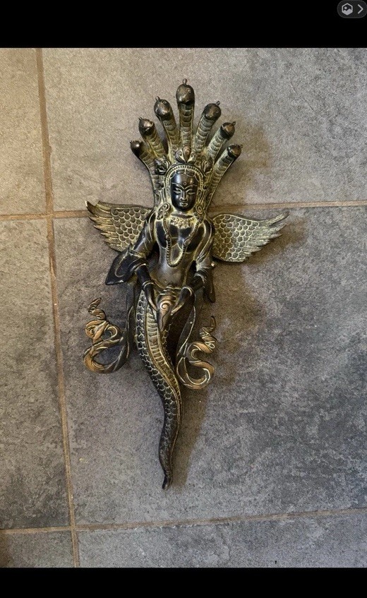 14 Inch Serpenent Goddess Medusa Wall Hanging